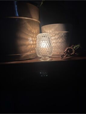 Indiana Glass Vintage Fairy Lamp
